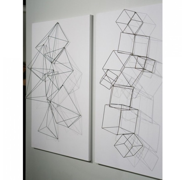 Geometric wire sculpture examples1
