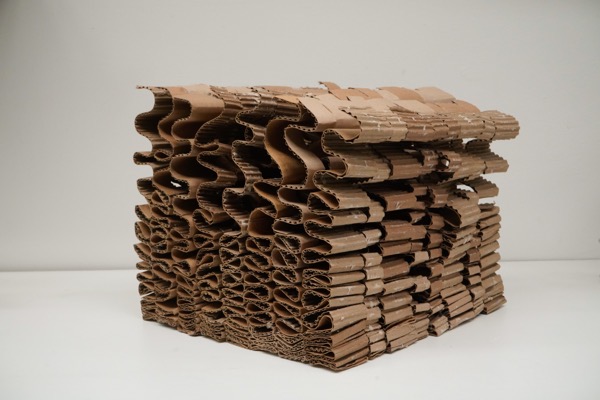 Cardboard cube sculptures2