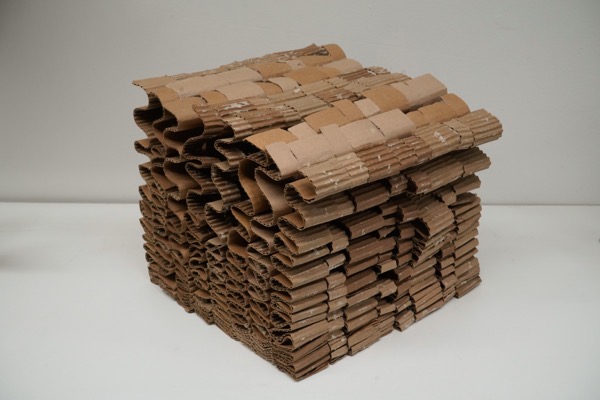 Cardboard cube sculptures4