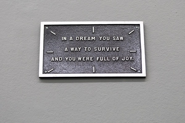 Holzer dream plaque.